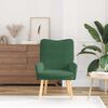 vidaXL poltrona Verde Selva 63 x 67 x 94 cm tecido
