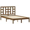 vidaXL Estrutura cama pequena de casal 120x190 cm madeira castanho-mel