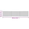 vidaXL Tapete retangular 60x300 cm bambu cor natural clara