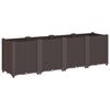 vidaXL Vaso/floreira 160x40x53 cm PP castanho
