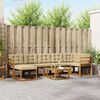 vidaXL Conjunto de Sof&aacute;s para Exterior 8 pcs Natural e Bege