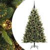 vidaXL &Aacute;rvore de Natal Artificial Articulada com Cones Verde 180 cm