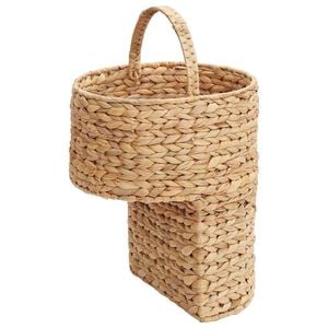 vidaXL Cesta de escada Natural 28 x 26 x 47 cm Jacinto de &aacute;gua