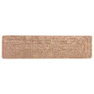 vidaXL Passadeira MARSA Castanho 50 x 300 cm Poli&eacute;ster e PVC