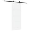 vidaXL Porta Deslizante Branco e Preto 83 x 202 cm
