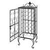 vidaXL Garrafeira, suporte de metal para 28 garrafas de vinho