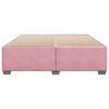 vidaXL Estrutura de cama 180x200 cm veludo rosa