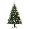 vidaXL &Aacute;rvore de Natal Artificial Articulada 300 LEDs Verde 210 cm