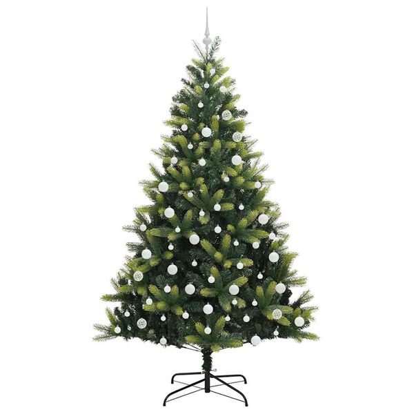 vidaXL &Aacute;rvore de Natal Artificial Articulada 300 LEDs Verde 210 cm