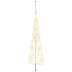 vidaXL Luz para &aacute;rvore de Natal com estaca e mastro 500 cm 1534 LED