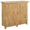 vidaXL Mesa de Bar Externa Natural 115 x 55 x 105 cm Bambu