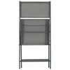 vidaXL Cadeiras de exterior dobr&aacute;veis 2 pcs a&ccedil;o e textilene