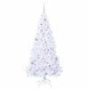 vidaXL &Aacute;rvore de Natal Artificial com 300 LEDs Branco 180 cm PVC e A&ccedil;o