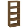 vidaXL Estante/divis&oacute;ria 60x30x135,5 cm pinho maci&ccedil;o castanho mel