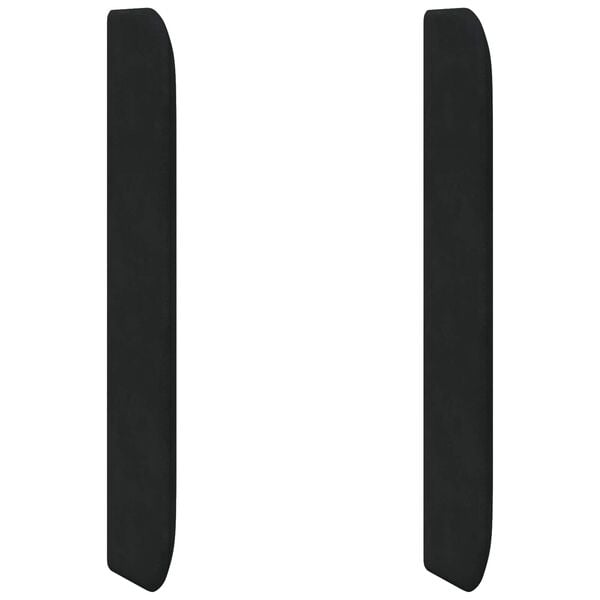 vidaXL Orelha de Cabeceira Preto 80 x 16 x 4 cm Veludo