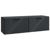 vidaXL Gabinete de TV de Parede Preto 98 x 31 x 30 cm