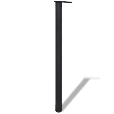 Pernas de mesa ajustáveis ​​em altura, 4 pcs, 1100 mm, preto