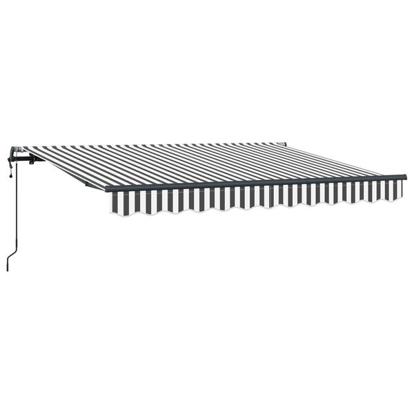 vidaXL Toldo Retr&aacute;til Antracite 350 x 200 cm tecido