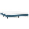 vidaXL Estrutura de cama sem colch&atilde;o 200x210 cm veludo azul-escuro