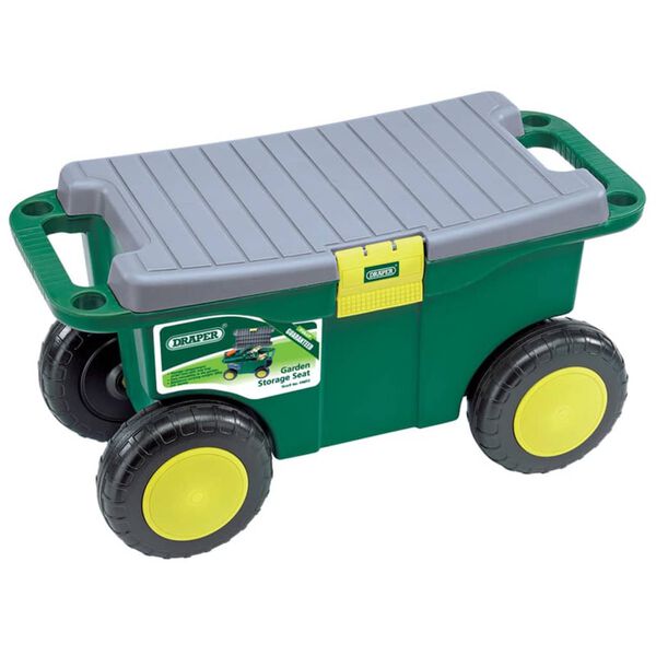 Draper Tools Carro/assento ferram. jardim 56x27,2x30,4cm verde 60852