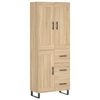 vidaXL Arm&aacute;rio alto 69,5x34x180 cm derivados de madeira cor sonoma
