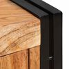 vidaXL Highboard com Portas Castanho Madeira de acácia maciça e metal