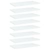 vidaXL Prateleiras para estante 8 pcs 40x20x1,5cm contraplacado branco