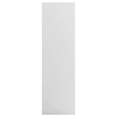vidaXL Estante 97,5x29,5x100 cm contraplacado branco brilhante