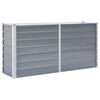 vidaXL Canteiro elevado de jardim a&ccedil;o galvanizado 160x40x77cm cinzento