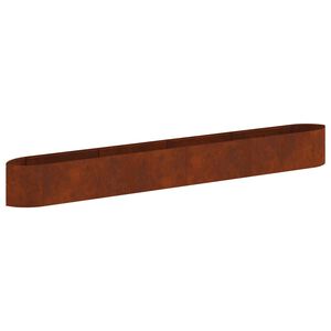 vidaXL Cama de Jardim Elevada A&ccedil;o Corten 380 x 40 x 40 cm A&ccedil;o
