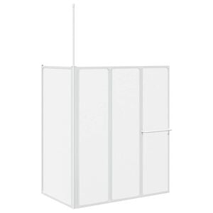 vidaXL Cabine de duche dobr&aacute;vel formato L 70x120x137 cm 4 pain&eacute;is