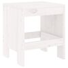 vidaXL Bancos de jardim 2 pcs 40x36x45 cm pinho maciço branco