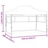 vidaXL Tenda de Festa Creme 280 x 410 x 315 cm Tecido Oxford
