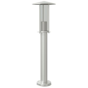 vidaXL Candeeiro de ch&atilde;o para exterior 60 cm a&ccedil;o inoxid&aacute;vel prateado