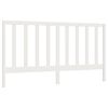vidaXL Cabeceira de cama 186x4x100 cm pinho maci&ccedil;o branco