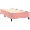 vidaXL Cama com molas/colch&atilde;o 80x200 cm veludo rosa