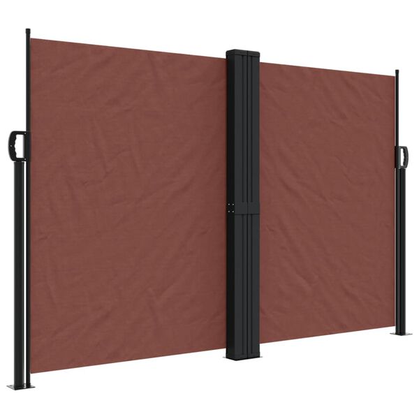 vidaXL Toldo lateral retr&aacute;til 160x1200 cm castanho