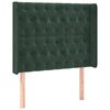 vidaXL Cama box spring c/ colch&atilde;o/LED 90x190 cm veludo verde-escuro