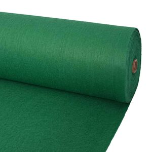 vidaXL Tapete Liso Verde 1,2 x 12 m Poli&eacute;ster