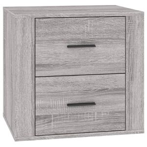 vidaXL Mesa de cabeceira 50x39x47 cm sonoma cinzento