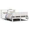 vidaXL Estrutura de cama c/ cabeceira sem colch&atilde;o 160x200 cm branco