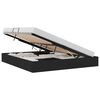 vidaXL Cama com Armazenamento com cabeceira Preto 160 x 200 cm tecido