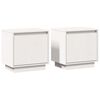 vidaXL Mesas de cabeceira 2 pcs 40x30x40 cm pinho maci&ccedil;o branco