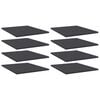 vidaXL Prateleiras para estante 8 pcs derivados de madeira cinza