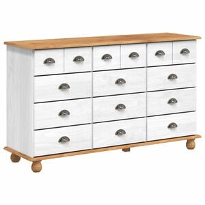 vidaXL C&ocirc;moda com gaveta ASKIM Branco 79 x 40 x 133,5 cm
