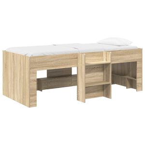 vidaXL Cama Alta para Crian&ccedil;as 2 pcs Sonoma 193 x 96,1 x 68,5 cm