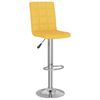 vidaXL Bancos de bar 2 pcs tecido amarelo mostarda
