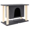 vidaXL &Aacute;rvore p/ gatos c/ postes arranhadores sisal 50 cm cinza-escuro