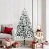 vidaXL &Aacute;rvore de Natal Artificial Branco 180 cm PVC, A&ccedil;o e Pl&aacute;stico