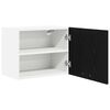 vidaXL Arm&aacute;rio suspenso 2 pcs Carvalho Preto e Branco 50 x 31 x 40 cm